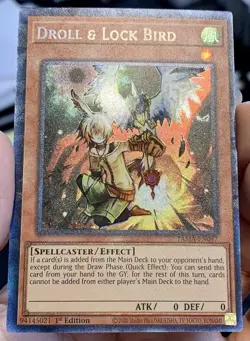 Yugioh Droll Lock Bird TAMA-EN047 Collectors Rare (CR) 1st Ed NM w/Tracking - Image 5