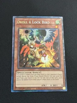 Yugioh! Droll & Lock Bird (CR) - TAMA-EN047 - Collector's Rare - 1st Edition NM - Image 1