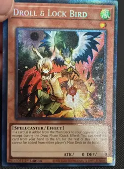 Yugioh! Droll & Lock Bird (CR) - TAMA-EN047 - Collector's Rare - 1st Edition NM - Image 2