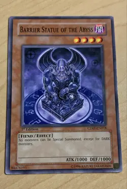 Yugioh! - Barrier Statue of the Abyss CDIP-EN018 Cyberdark Impact 1st Ed - LP - Image 1