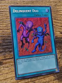 Delinquent Duo LCKC-EN101 Secret Rare Yugioh Legendary Collection Kaiba 2025 - Image 2