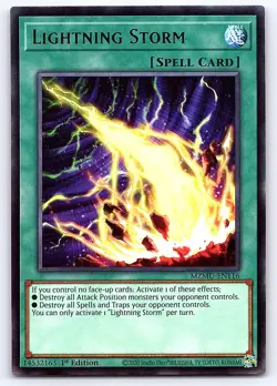 Lightning Storm MZMU-EN116 Rare Maze of Muertos Yu-Gi-Oh 1st Edition Near Mint - Image 1