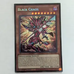 YuGiOh Chaos Origins 1st Edition Black Chaos CORI-EN001 Secret Rare NM - Image 1