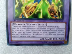 LCGX-EN066 Elemental Hero Plasma Vice Common Unl Edition Yugioh Card NM - Image 2