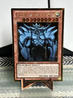 Yu-Gi-Oh! Obelisk the Tormentor Premium Gold PGLD-EN030 1st Edition Gold MINT - Image 1