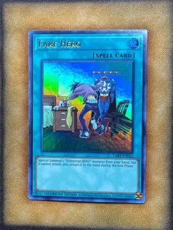 Yugioh Fake Hero LART-EN052 Ultra Rare Lost Art Promo Limited Edition NM - Image 1