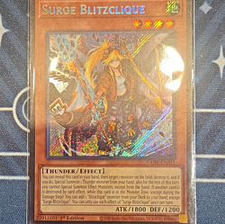 Yu-Gi-Oh! Konami Surge Blitzclique Secret Rare Holo 1st Ed CHIM-EN011 English - Image 1