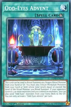 Odd-Eyes Advent LEDD-ENC15 Legendary Dragon Decks Common Near Mint Yu-Gi-Oh - Image 1