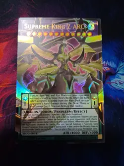Yugioh Supreme King Z-ARC BLGG-EN141 Ultra Rare Extended Art 1st Ed MINT - Image 1