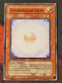 Yugioh Consecrated Light ABPF-EN033 Common 1st Edition VLP/NM - Image 1