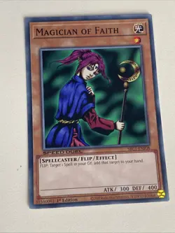 Yugioh - Magician of Faith x 3 - 1st Edition NM - Plus Free Holographic Card - F - Image 4