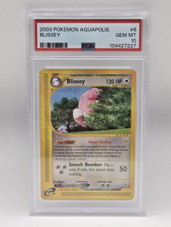 PSA 10 2003 Pokemon Aquapolis Blissey 6/147 Non Holo Rare Graded Card - Image 1