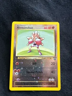 Pokemon TCG Hitmonchan Best of Reverse Holo Card 002/009 - Image 1