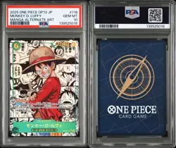 PSA 10 Luffy Ace Sabo OP13-118 119 120 Manga Alt Art ONE PIECE Card Japanese - Image 4