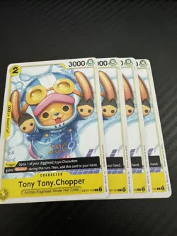 X4 Tony Tony.Chopper (103) 500 Years in the Future (OP07) English One Piece TCG - Image 1