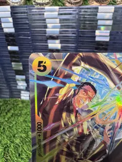 One Piece Borsalino SR Parallel EB04-058 Extra Booster Anime 6000 Power Holo - Image 2