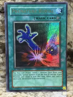 Premature Burial PSV-037 Ultra Rare 1st Edition Yugioh - Image 1
