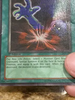 Premature Burial PSV-037 Ultra Rare 1st Edition Yugioh - Image 2