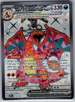 Charizard ex 215/197 SV03: Obsidian Flames - Pokemon Card - NM - Image 1