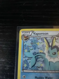 Pokemon Vaporeon BW89 Black Star Promo Holo Stage 1 Card MP 110 English - Image 5