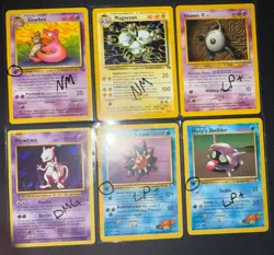 Vintage Pokemon TCG - 6 Card Lot Base - Image 1