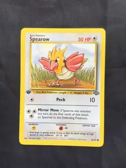 Pokemon Cards: Jungle 1st Edition Common: Spearow 62/64 - Image 1