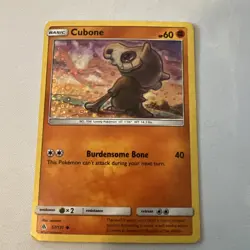 Cubone 57/131 General Mills Promo SM Forbidden Light Pokemon Holo LP - Image 1