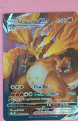 Charizard VMAX SV107/SV122 SWSH: Sword & Shield Promo Cards Holo FANART CARD - Image 1