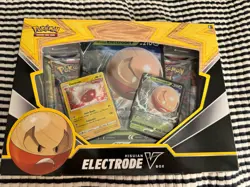 Pokemon TCG Hisuian Electrode V Card Box Sword & Shield New Factory Sealed - Image 1