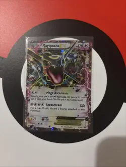 Pokemon TCG Rayquaza EX XY69 Black Star Promo Holo Card 2015 LP Condition - Image 1