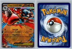 Mega Lucario ex 077/132 Double Rare Mega Evolution Pokemon Card Near Mint - Image 3