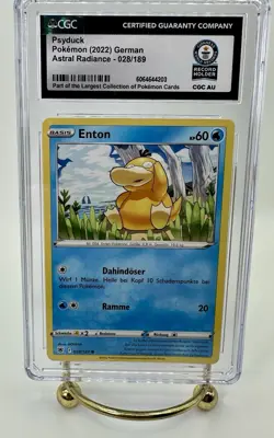 Psyduck - Enton German Astral Radiance - 1/1 Guinness World Records Pokemon Card - Image 1