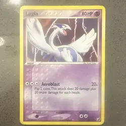 Pokemon Lugia EX Unseen Forces Rare Regular 29/115 80 HP Aeroblast Card - Image 1