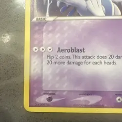 Pokemon Lugia EX Unseen Forces Rare Regular 29/115 80 HP Aeroblast Card - Image 4