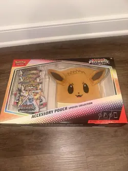 Pokemon TCG Prismatic Evolutions Accessory Pouch Special Collection Box Sealed - Image 1