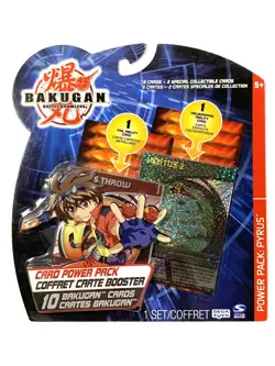 Bakugan Battle Brawler CARD POWER PACK - (10 Random Cards) - VENTUS 2 Hologram - Image 1