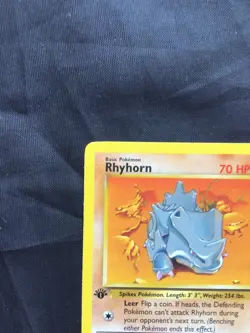 Pokemon Cards: Jungle 1st Edition Common: Rhyhorn 61/64 - Image 2
