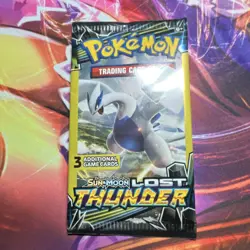 Pokemon TCG Lost Thunder 3-Card Fun Pack Booster Pack Factory Sealed! - Image 1