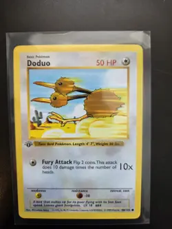 Pokemon Doduo Base Set Shadowless 1st Edition Basic Common 048/102 50 HP 1999 - Image 1