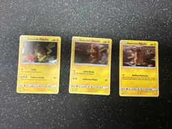 Detective Pikachu Pokemon Card 3 Card Set - Image 1