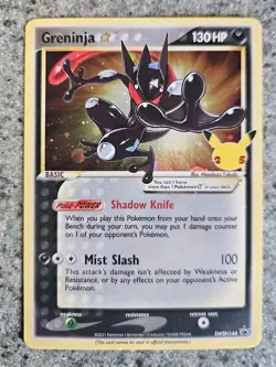 Greninja Gold Star Holo Promo SWSH144 Celebrations Black Star Pokemon TCG Card - Image 1