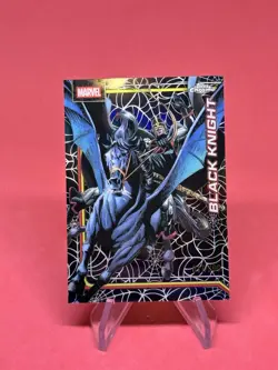 BLACK KNIGHT 2026 TOPPS CHROME MARVEL SPIDER-WEB REFRACTOR #014 /399 Q5692 - Image 1