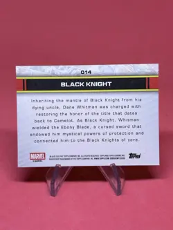 BLACK KNIGHT 2026 TOPPS CHROME MARVEL SPIDER-WEB REFRACTOR #014 /399 Q5692 - Image 2
