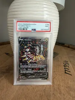 2022 POKEMON SWORD & SHIELD LOST ORIGIN #186 FULL ART/GIRATINA V PSA 9 - Image 4