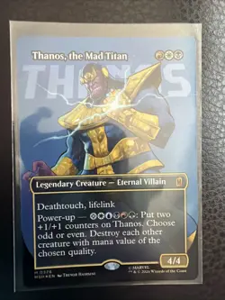 MTG Thanos, the Mad Titan (Borderless) (M0367) Marvel Super Heroes Foil - Image 1