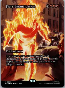 Fiery Emancipation (Borderless) 70 Marvel Universe Eternal-Legal Foil NM - Image 1