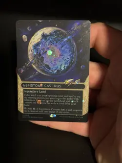 NM Pack Fresh Gemstone Caverns Galaxy Foil (Legendary Land) MTG - Image 3