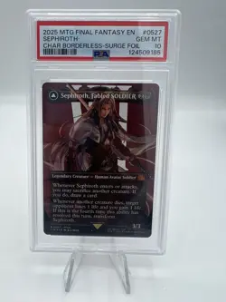 MTG Final Fantasy English Sephiroth Bordeless Surge Foil PSA 10 - Image 1