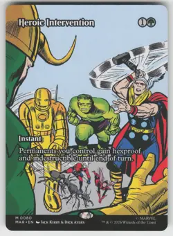 Heroic Intervention (0080) (Borderless) 80 Marvel Universe Eternal-Legal MTG NM - Image 1