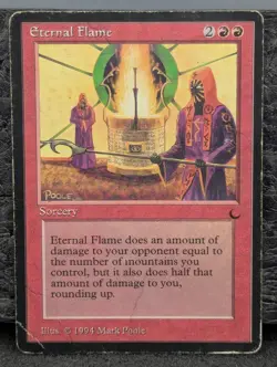 Eternal Flame - The Dark 1994 - HP Magic The Gathering Heavily Played MTG - Image 1